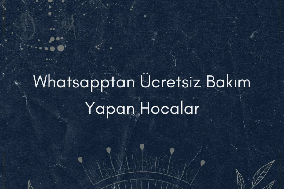 whatsapptan-ucretsiz-bakim-yapan-hocalar